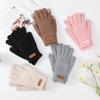 Толстые зимние перчатки Мягкие теплые перчатки Новые перчатки с полным пальцем Женские Мужские