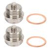 2 Pcs M24x1.5mm Engine MagneticOil Drain Plug 11137605018 Leakage Proof Perfect Fit for X1 X3 X4 X5