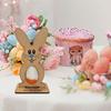 Standing Bunny Wooden Egg Stand Creative Chocolate Egg Rack Easter Egg Rack Decoration Supplies