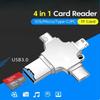 USB 3.0 OTG 512 ГБ / 256 ГБ Флеш-накопитель 4-в-1 Type-C для iPhone Android iPad Партия
