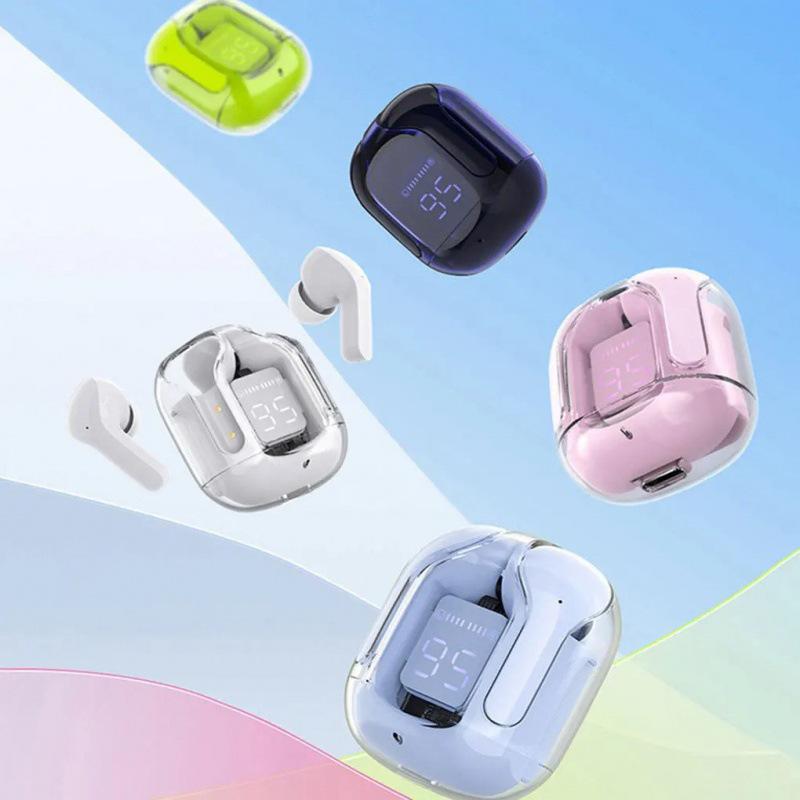 Bluetooth 5.3 TWS Наушники-вкладыши Air31 с прозрачным кейсом и цифровым дисплеем