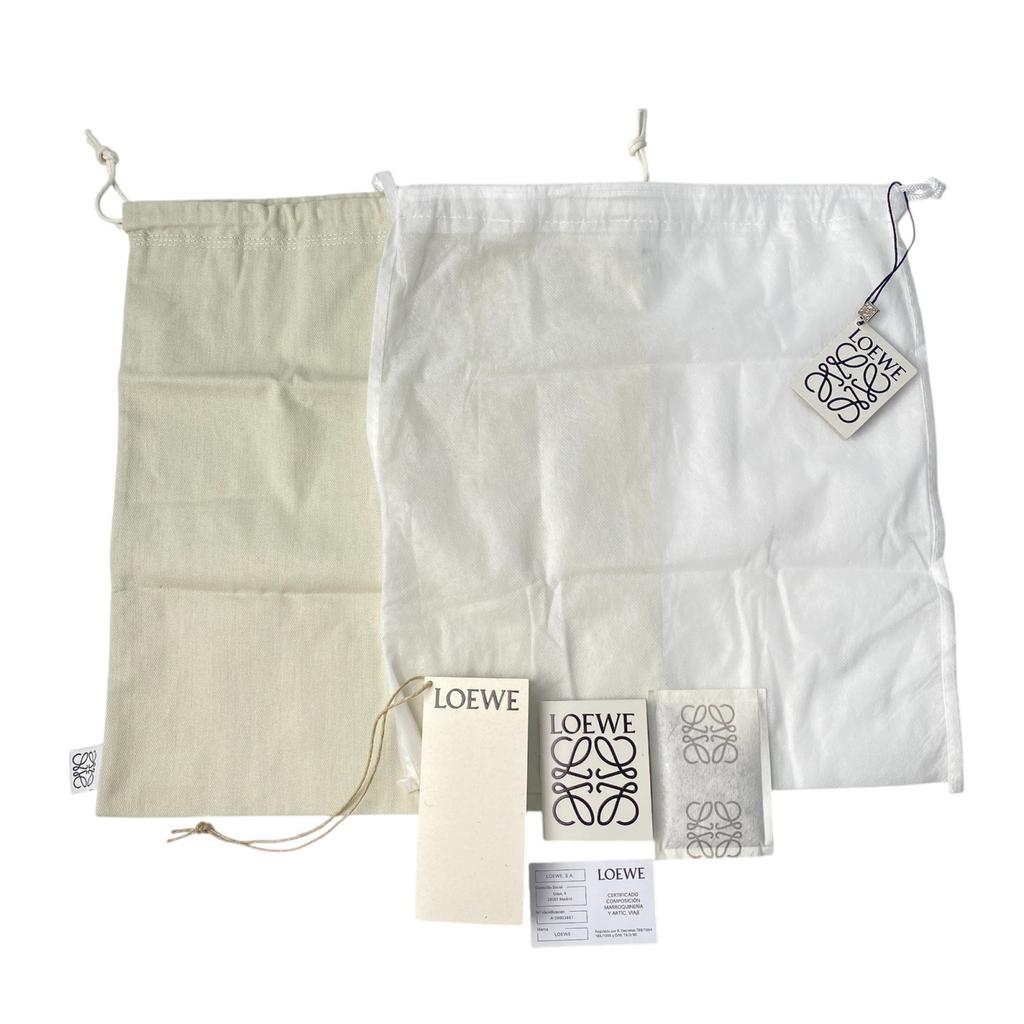 Used LOEWEShoulder Bag Brown leather/Raffia Women