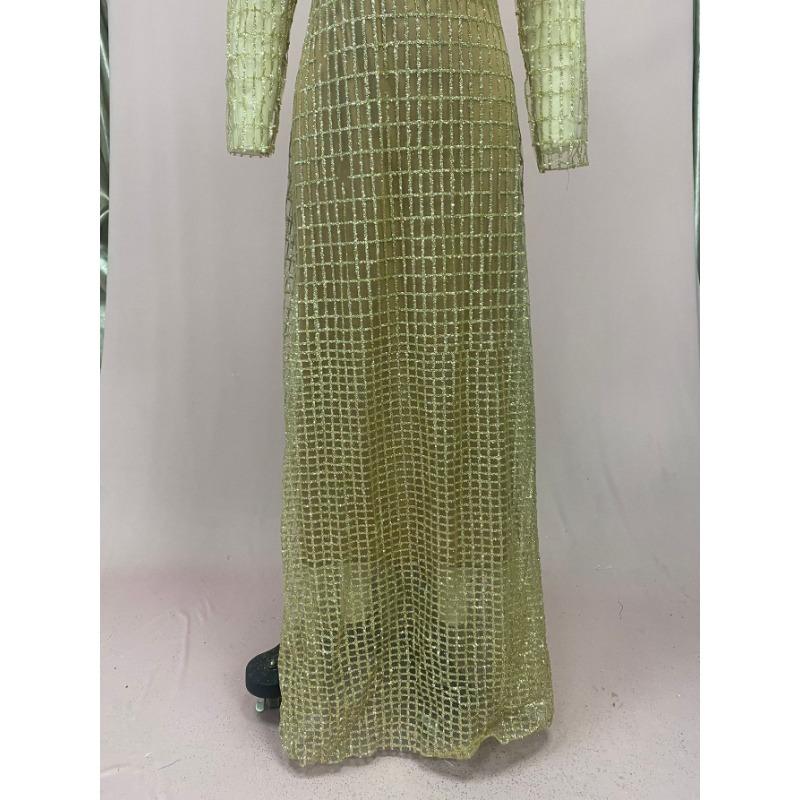 Женские летние повседневные длинные платья-футляры на одно плечо с длинным рукавом