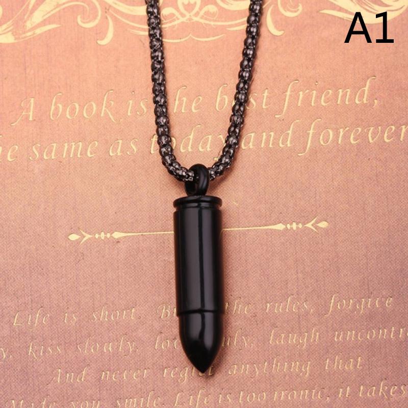 1шт пули кулон из нержавеющей стали для повседневного ношения классическое ожерелье для вечеринок