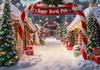 Christmas Wonderland Snow View Arch Theme Banner Background Children's Birthday Party Home Decoration Photography Background