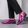 New Fashionable Men Chelsea Shoes Men One-legged Business Office Pointed-toe Buckle Leather Shoes for Hosting Size 38-46