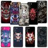 Case For Samsung Galaxy S22 S21 S20 Ultra FE S10 S9 S8 Plus S10e Note 20Ultra 10Plus Cover Funda Japan Samurai Oni Mask Shell
