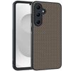 For Samsung Galaxy S26+ Case Leather + PC Hard Phone Cover Carbon Fiber Texture