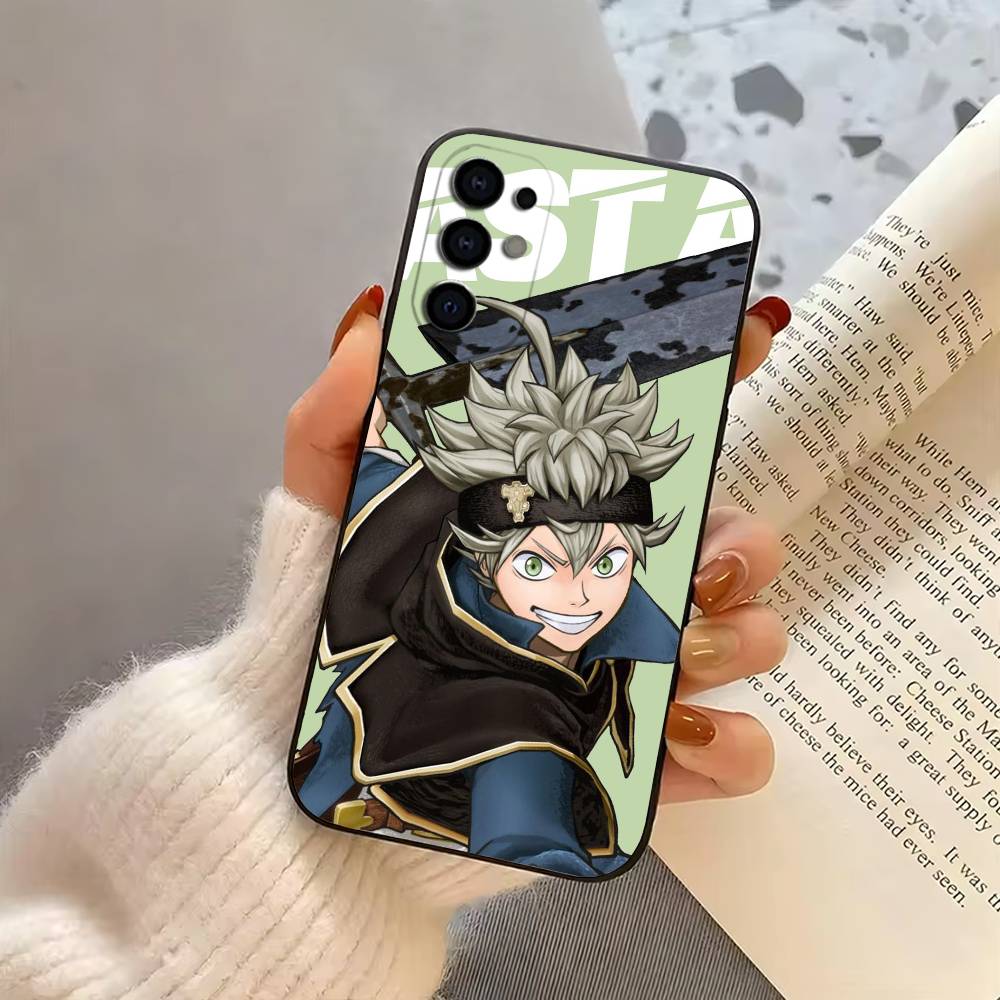 Cool B-Black C-Clover A-Asta BCA Phone Case For Samsung S25,S24,S21,S22,S23,S30,Ultra,S20,Plus,Fe,Soft Silicone Black Cover