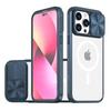 Чехол для iPhone 16 15 13 12 11 14 Pro Max Plus Magsafe Магнитная Беспроводная Зарядка Защита Камеры Слайдер Ударопрочный Прозрачный Чехол