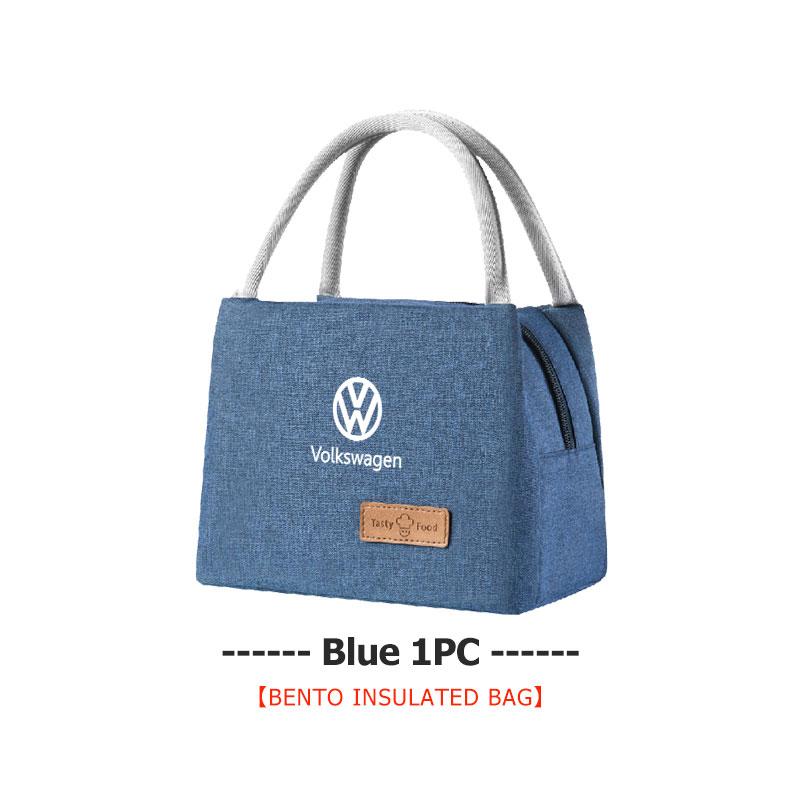 For Volkswagen VW Lunch Box Insulation Bag Picnic Case Food Organizer Bento Scirocco Jetta Beetle Golf 4 5 6 Passat Polo B5