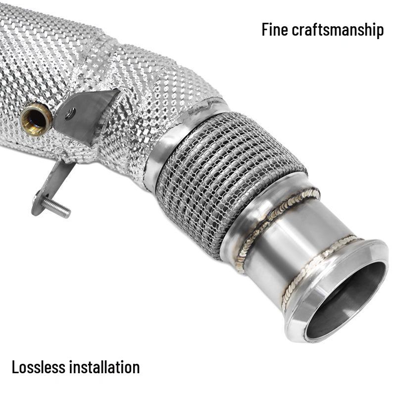 BMW 3, 5, 7 Серии и X1, X2, Z4 B46 2.0 Выхлопная труба: Прямой теплоизолированный коллектор