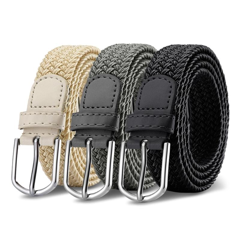 Эластичный плетеный нейлоновый ремень, регулируемый размер талии, удобный в носке, пояс-корсет, унисекс дизайн, поясной ремень, аксессуар для одежды