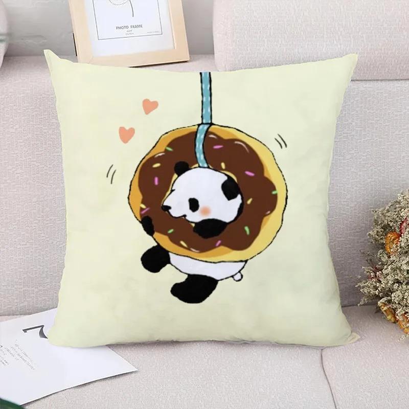 Милая панда Декоративная наволочка для гостиной, офиса, дома, наволочка для автомобиля, украшения