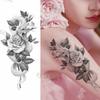 Purple Rose Jewelry Water Transfer Tattoo Stickers Women Body Chest Art Temporary Tattoo Girl Waist Bracelet Flash Tatoos Flower
