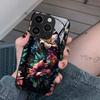 Модный ретро дофаминовое масляная живопись цветок чехол для мобильного телефона Apple 13pm стеклянный чехол iPhone17 жесткий чехол защитный чехол