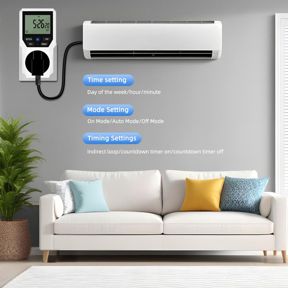 Интеллектуальная розетка синхронизации электроприборов устройство точного управления оставшееся время отображения времени