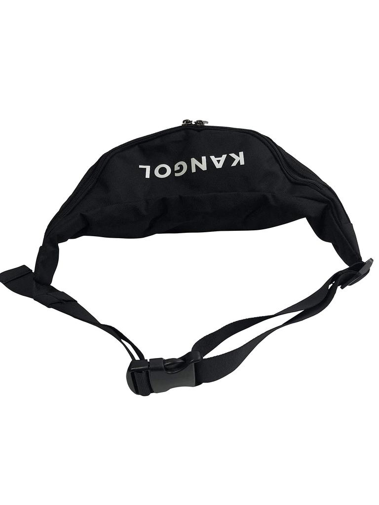 Waist Bag Waist Pouch Crossbody Unisex [Kangol] (BLK×WHT)