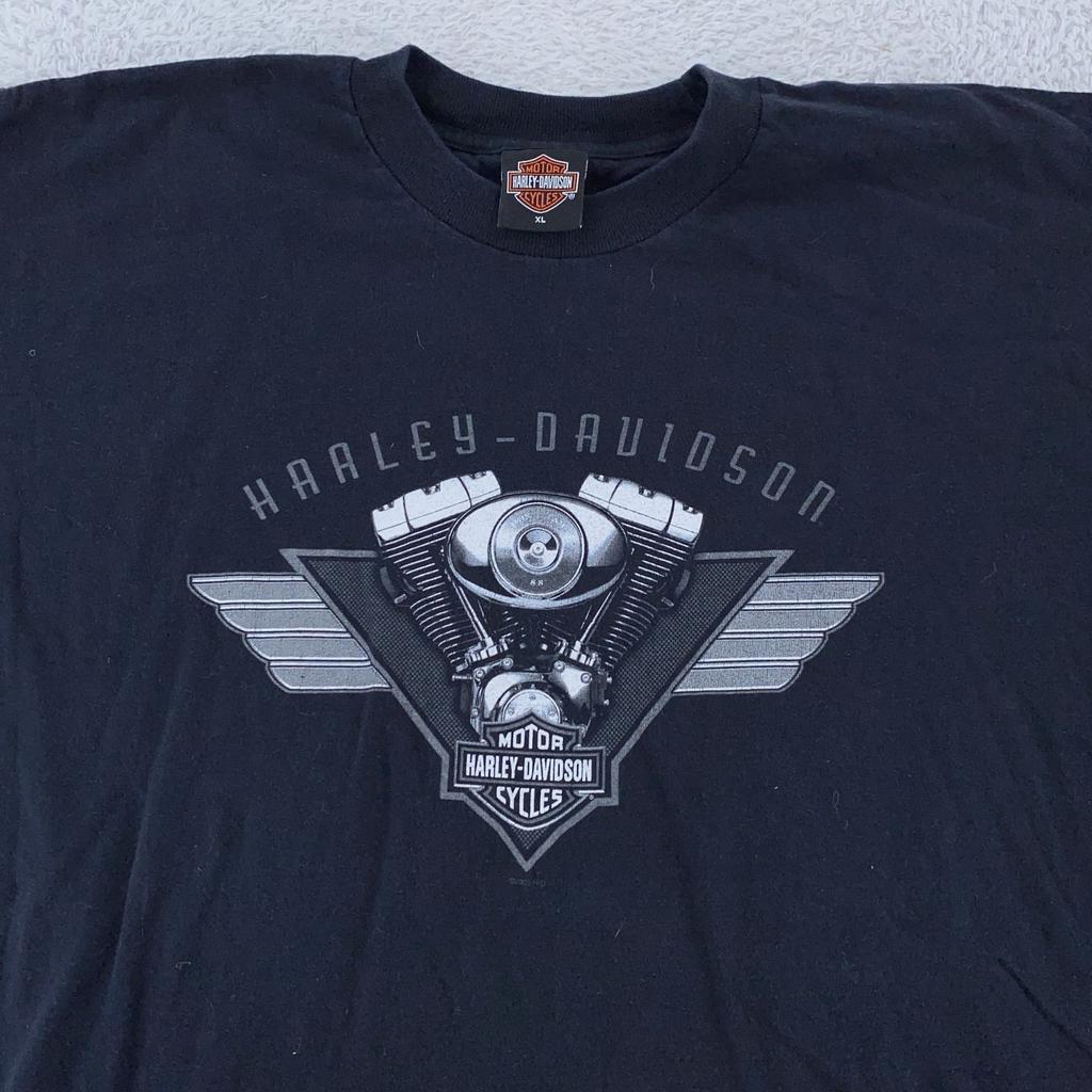 Harley-Davidson Shirt L/XL Black Camden County NJ Eagle Motorcycle Biker Tee Unisex T-Shirt