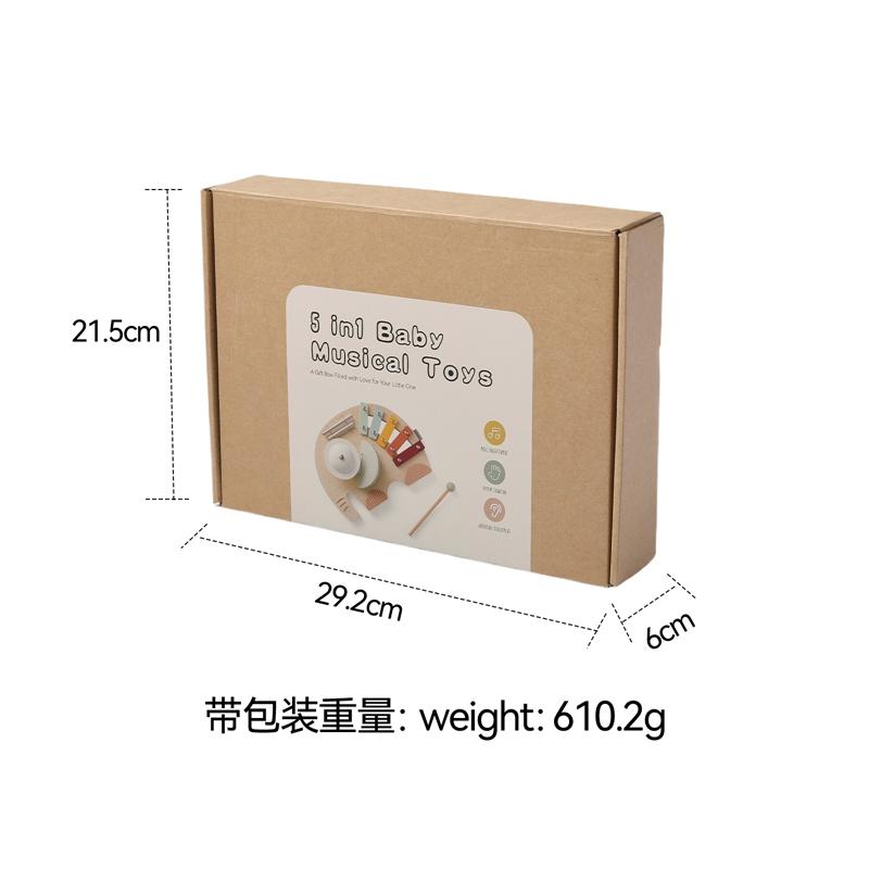 Montessori Wooden 5 Tones Multicolor Xylophone Wood Musical Instrument Toys For Baby Kids Puzzles Early Learning Games Baby Gift