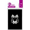 Adhesive Owl Stencil 7x10 Cm