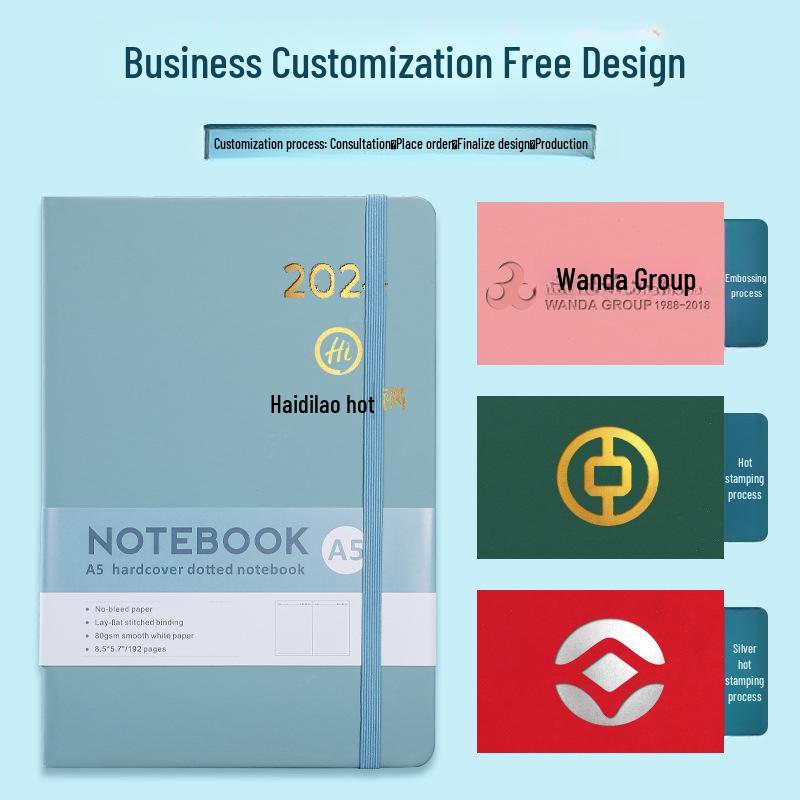 Блокнот для трансграничного бизнеса формата A5 с ремешком - Сменный студенческий и офисный журнал