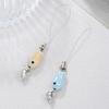 2 шт. Брелок-подвеска для сумки Магнитный Совпадающий Керамический Маленькая Рыбка Брелок Набор из двух штук Цепочка для телефона Милые Подарки для Лучшего Друга