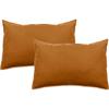 Set of 2 Palace Pure Cotton Dyed Washed Pillowcases 63 Threads/cm² South Wind - Palace Terracotta - Set of 2 Pillowcases 50 X