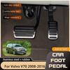 Накладки на педали для автомобиля Volvo V70 XC70 2008 2009 2010 2011 2012 2013 2014 2015 2016 газ тормоз без сверления запчасти