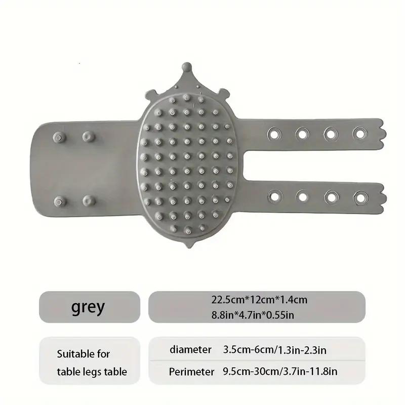 Резиновая самоочищающаяся когтеточка для кошек - крепление на стену и ножку стола, гибкая щетина, неэлектрический массажер для домашних животных и инструмент для удаления шерсти