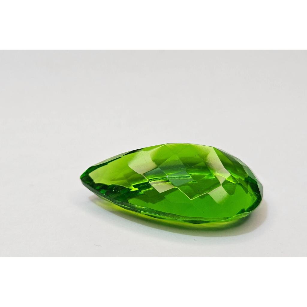 Natural Shine Green Peridot Pear Cut 98-99 Ct Fabulous Certified Loose Gemstone