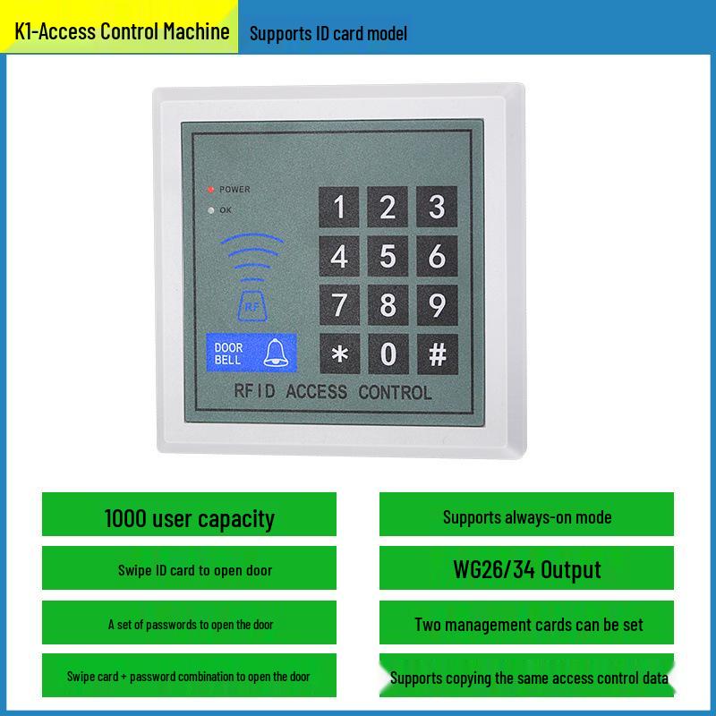Password-Activated Access Control System with Card Reader & Electromagnetic Glass Door Lock