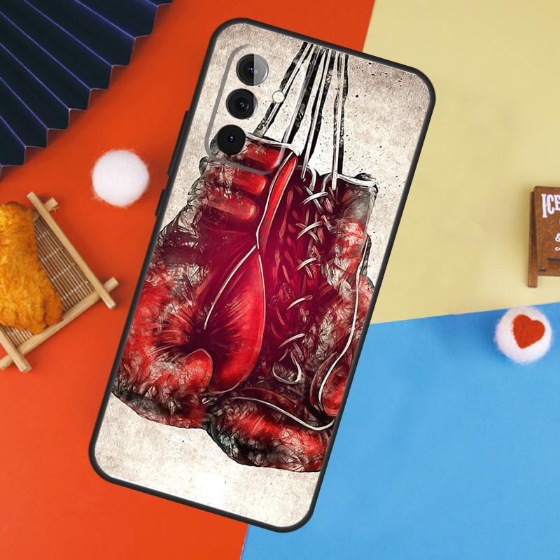 Boxing Gloves Case For Samsung Galaxy A17 A35 A55 A06 A16 A26 A36 A56 A53 A32 A52 A33 A13 A14 A34 A54 A15