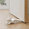 Floor Door Stop French Bulldog Stopper Wedge, 3D Printed Dog Shape Doorstop, Heavy Duty Holder Anti-slip No Drilling Doorstop for Home Office Bedroom