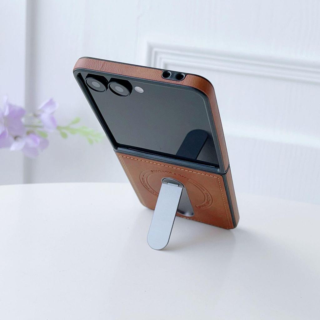 Samsung Z Flip7 Armor Shield Вращающаяся подставка Магнитный чехол