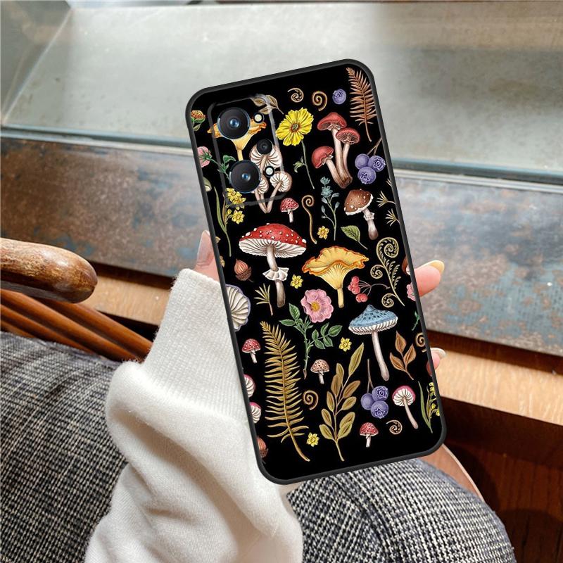Психоделический грибной чехол для Realme 12 Pro Plus 11 13 14 C63 C61 C55 C51 C53 C25 C65 C67 C71 C75 GT6 GT7 15 Pro