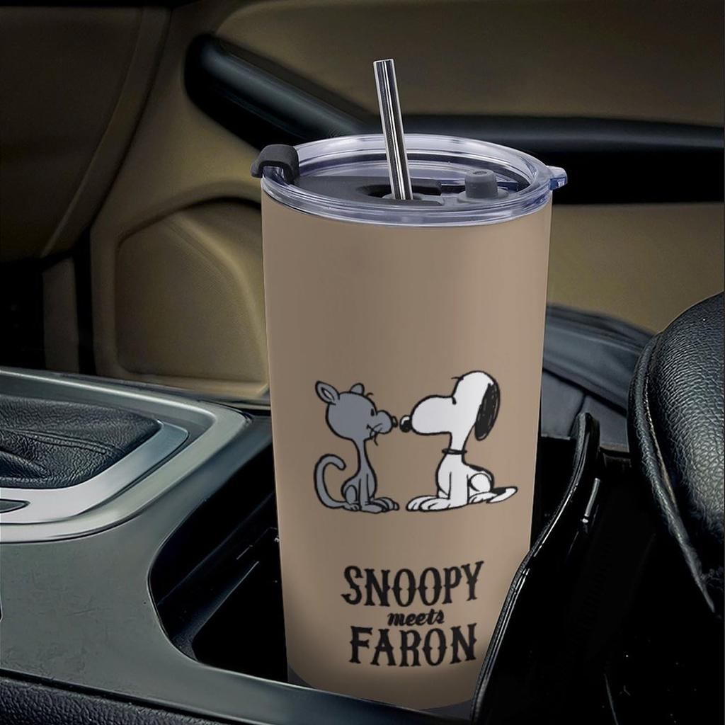 Snoopy Coffee Convenience Store Water Direct Stainless with Cute Character 600ml Tumbler, Mug, Cup, Cup, Insulated, Insulated, Bottle, Drinking,