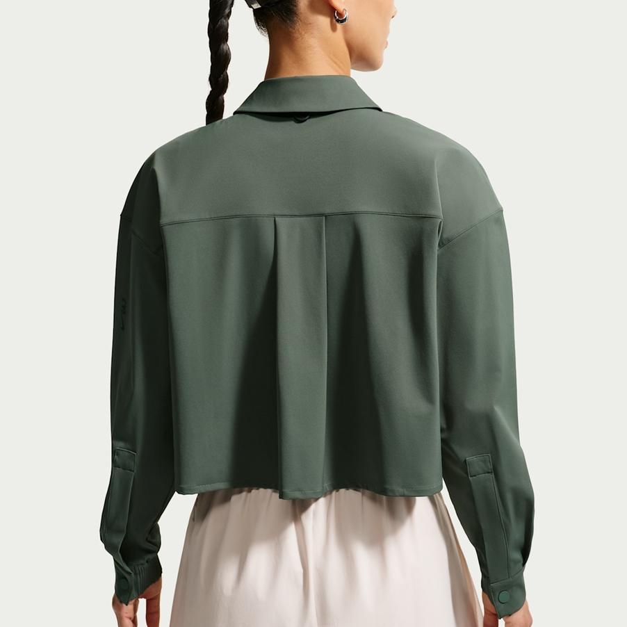 Nike 24.7 Shirts Women's Green Lapel Moderate IR8704-303