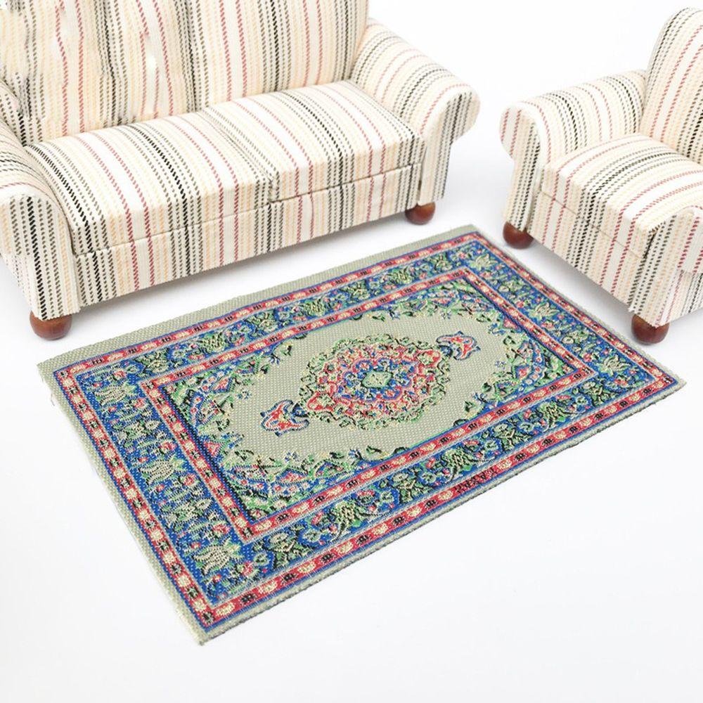 Турецкий стиль игрушечная мебель кукольный домик ковер миниатюрный тканый коврик глаза персии кукольные аксессуары