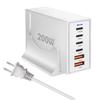 200W GaN Multi-Port PD Fast Charger with 2A4C Ports for Phones & Laptops
