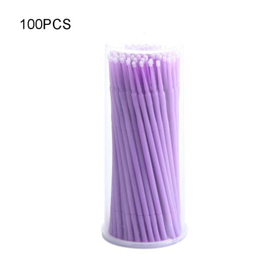 100 шт. одноразовые микро-аппликаторы, кисти для наращивания ресниц, зубные тампоны