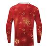 Christmas Men'S Lapel Long Sleeve Printed Casual Top Loose Sports Lapel Shirt