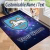 Custom Text Printed Rug Preston North End Non Slip Floor Carpet For Home Room Decor
