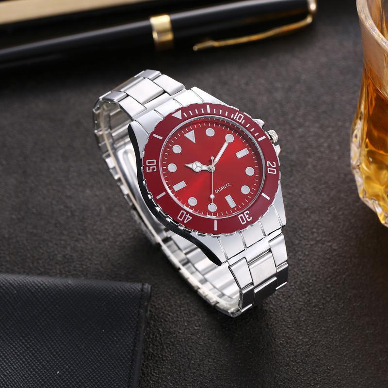 Высококачественные модные деловые мужские роскошные брендовые стальные кварцевые часы зеленые классические роскошные часы ретро наручные часы