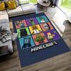 Minecraft Characters Array Floor Rug Office Rug Design for Bedrooms Outdoor Dining Room Balcony Anti-slip Rug Office home decor