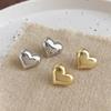 Korean Blogger Fever with Love Stud Earrings Niche Design Temperament Earrings Versatile Peach Heart Earrings