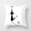 Lovely Cartoon Black Cat Cushion Cover Pillow Cover Sofa Car Home Decoration Room Decoration 45*45cm