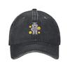 Cute Hippo Holding A Coin Baseball Cap for Men Women Vintage Trucker Hat Golf Hats Dad Caps