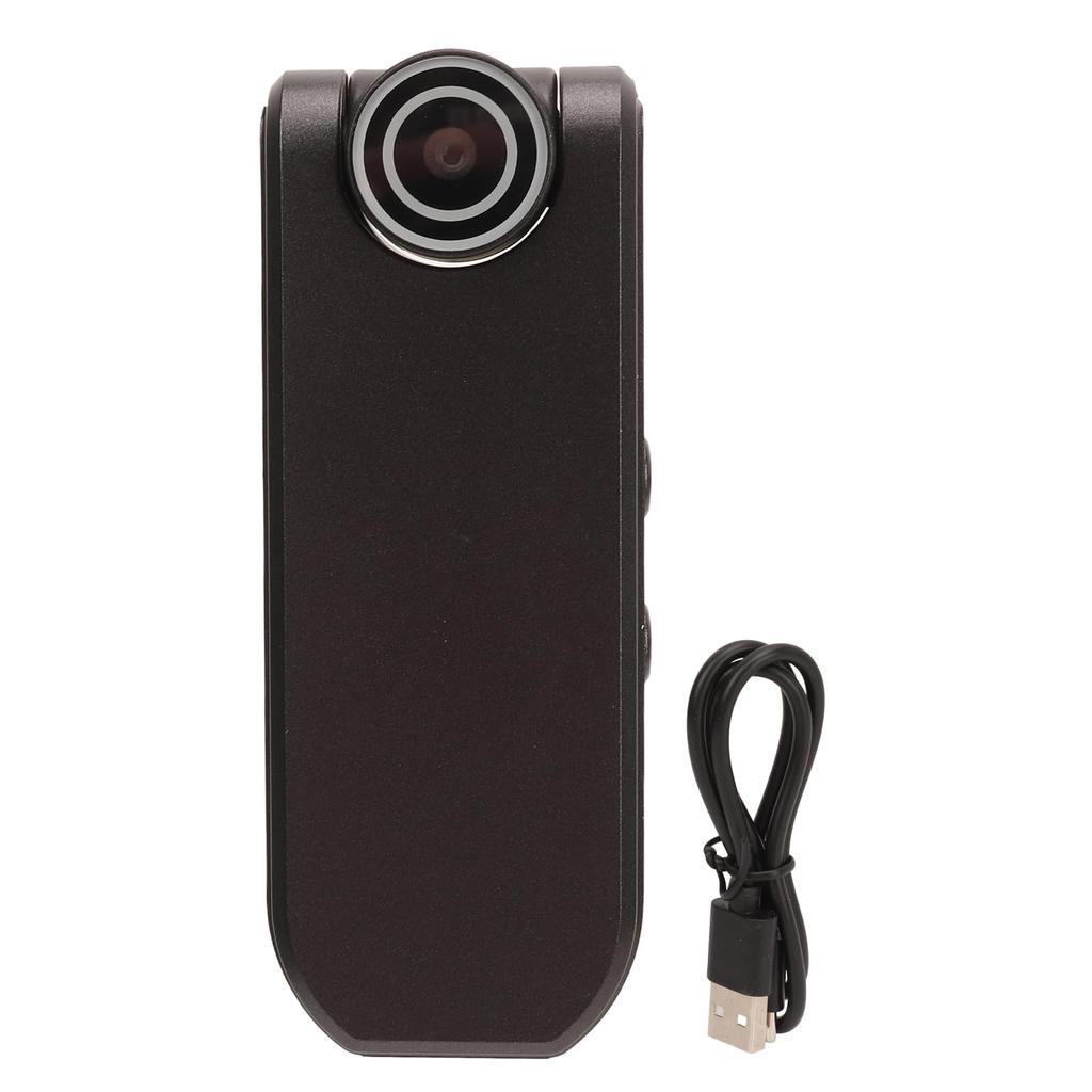 4K Mini Body WiFi Pocket Worn Wearable Small Video Recorder with Rotatable Lens and Night Vision Sports Camera Police Body Cam for Law Enforcement