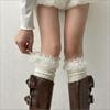 Spring And Summer Thin Miu Calf Socks Women'S Lace Lace Mesh Breathable Over Knee Stacking Socks Versatile Knight Boots